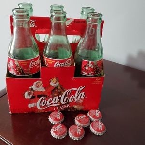 Santa pack 1998 Edition Coke Classic Bottles